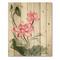 Designart - Lotus and The Dragonfly I - Traditional Print on Natural Pine Wood